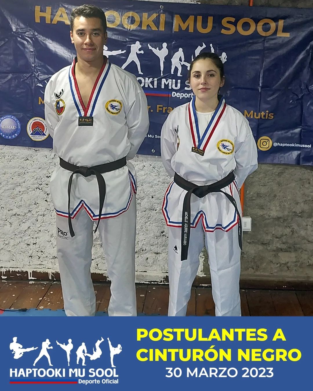 Estaba pendiente, pero no nos habíamos olvidado!
El pasado jueves 30 de marzo, Michelle Aguirre Marambio y Leonardo Salinas De Oliveira, vivieron una etapa importante en su vida deportiva, rindieron examen postulando al grado de Cinturón Negro 1st. Dan en nuestra disciplina.
Luego de ser evaluados en las distintas áreas y subsectores de HTK lograron aprobar esta instancia.
¡¡¡Felicitaciones a nuestros nuevos cinturones negros!!!
Más info de esta noticia en https://www.haptookimusool.cl/examen-para-cinturon-negro-realizado
#haptookimusool #siempremejoresqueayer #blackbelt #test #deportechileno